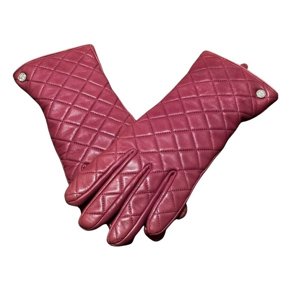 Michael Kors quilted leather large size gloves - Picture 1 of 9